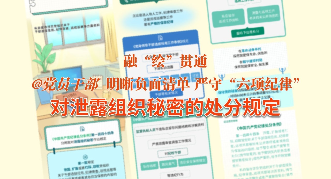 融“繪”貫通｜對(duì)泄露組織秘密的處分規(guī)定