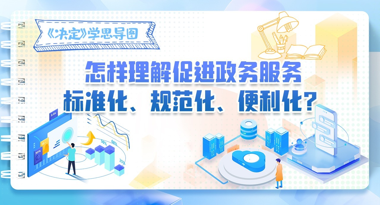 《決定》學思導圖｜怎樣理解促進政務服務標準化、規范化、便利化