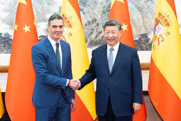 習近平會見西班牙首相桑切斯