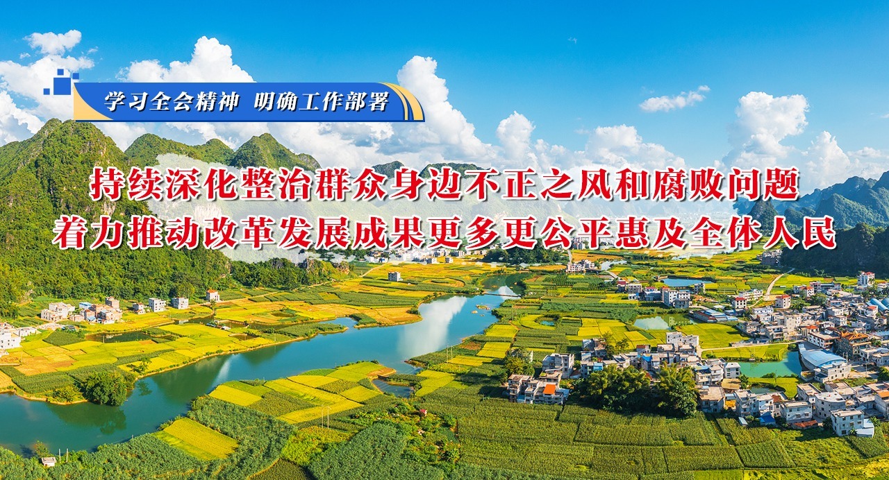 學習全會精神 明確工作部署④持續深化整治群眾身邊不正之風和腐敗問題，著力推動改革發展成果更多更公平惠及全體人民