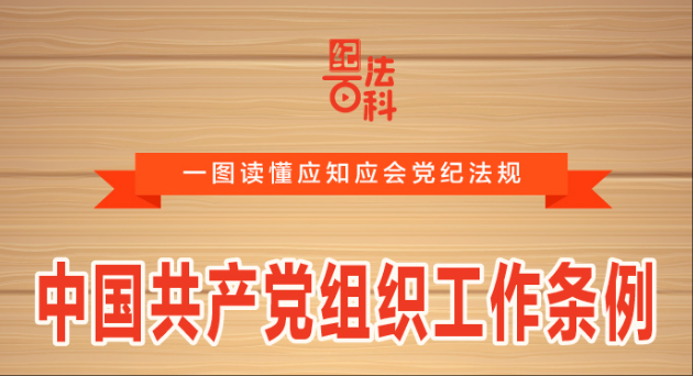 紀法百科·一圖讀懂應(yīng)知應(yīng)會黨紀法規(guī)丨中國共產(chǎn)黨組織工作條例
