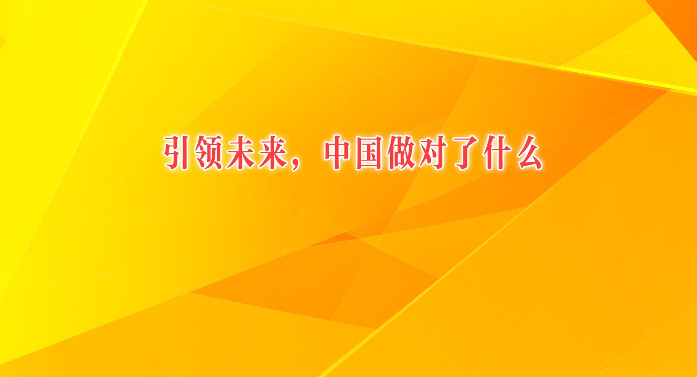 引領未來，中國做對了什么