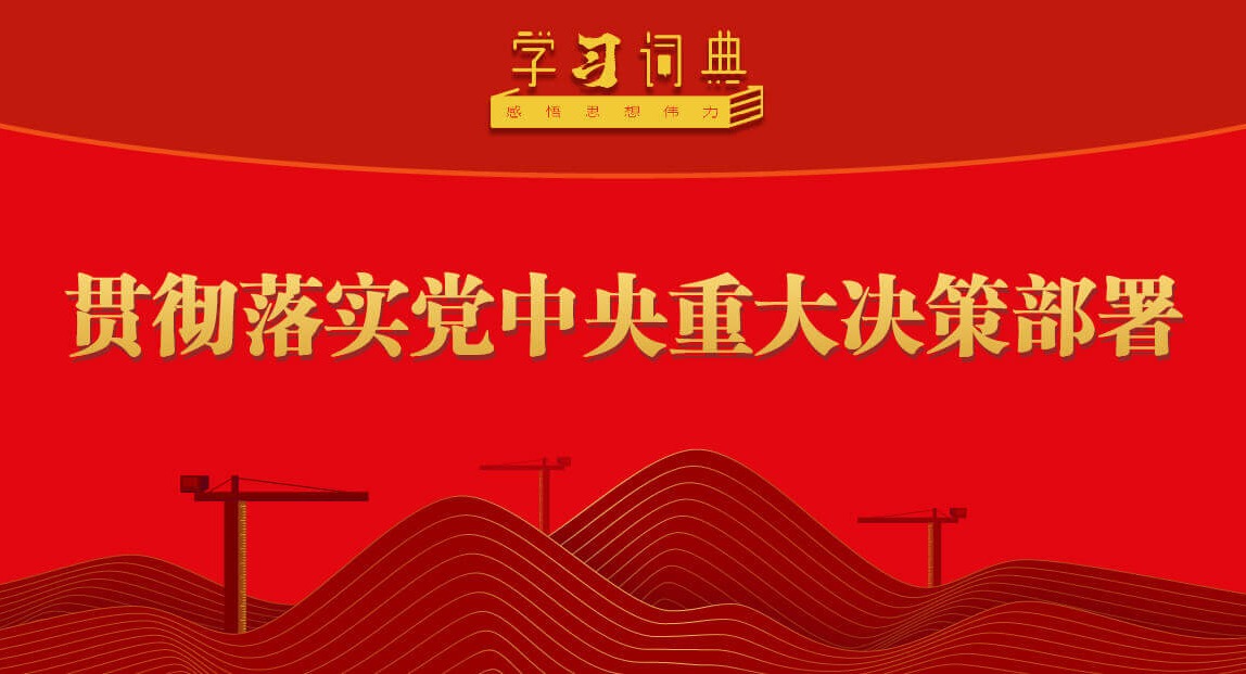 學習詞典·五次全會丨貫徹落實黨中央重大決策部署