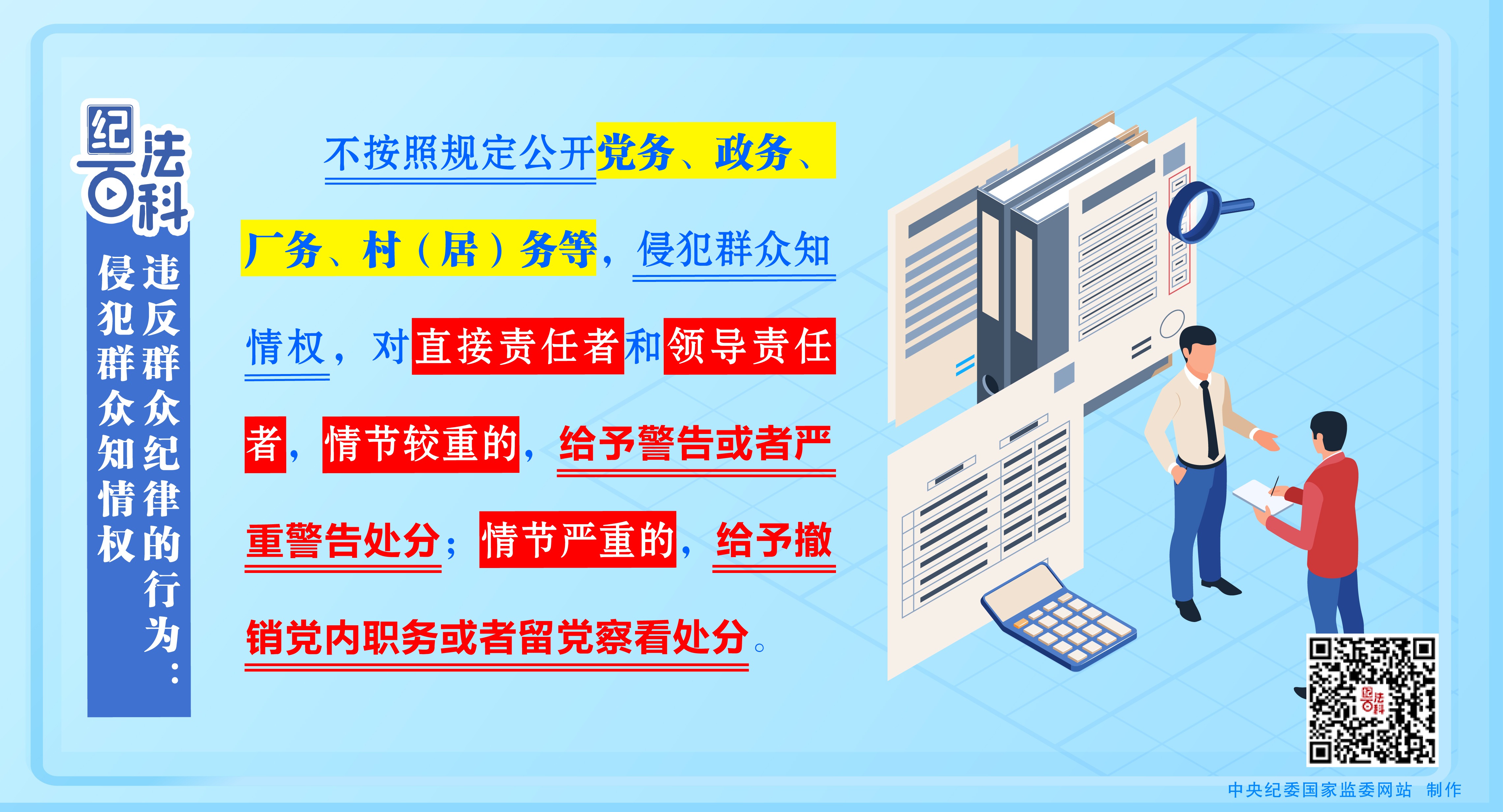 紀法百科丨違反群眾紀律的行為：侵犯群眾知情權