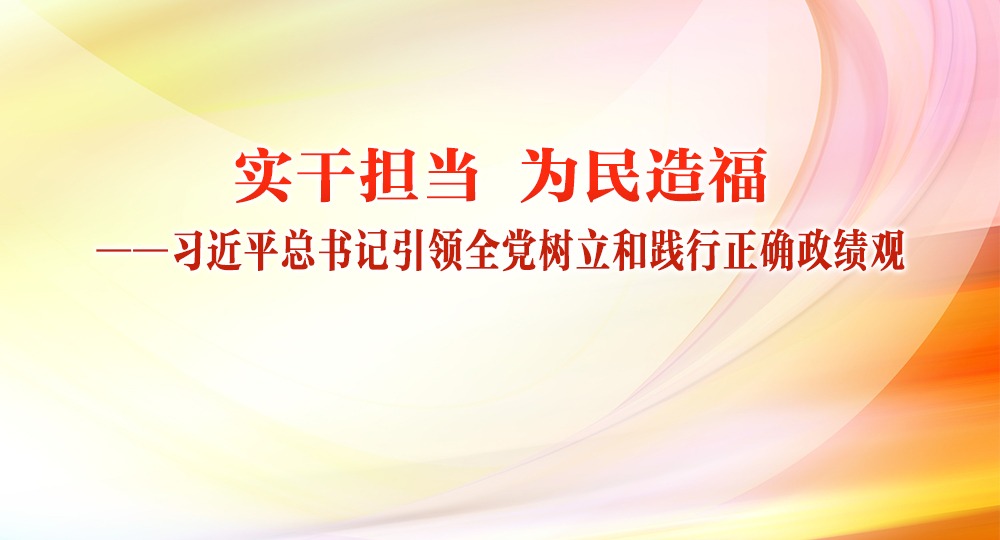 實干擔當 為民造?！暯娇倳浺I全黨樹立和踐行正確政績觀