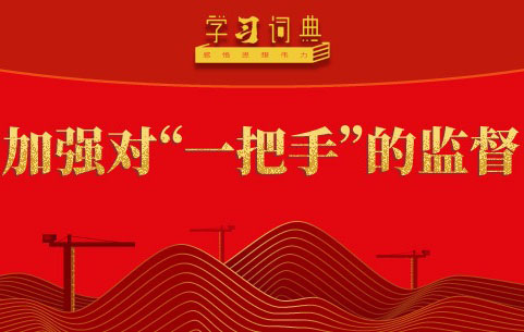 學(xué)習(xí)詞典?樹立和踐行正確政績觀丨加強對“一把手”的監(jiān)督